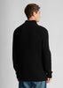 Lyle & Scott Truien  Ribbed quarter zip jumper - jet black 