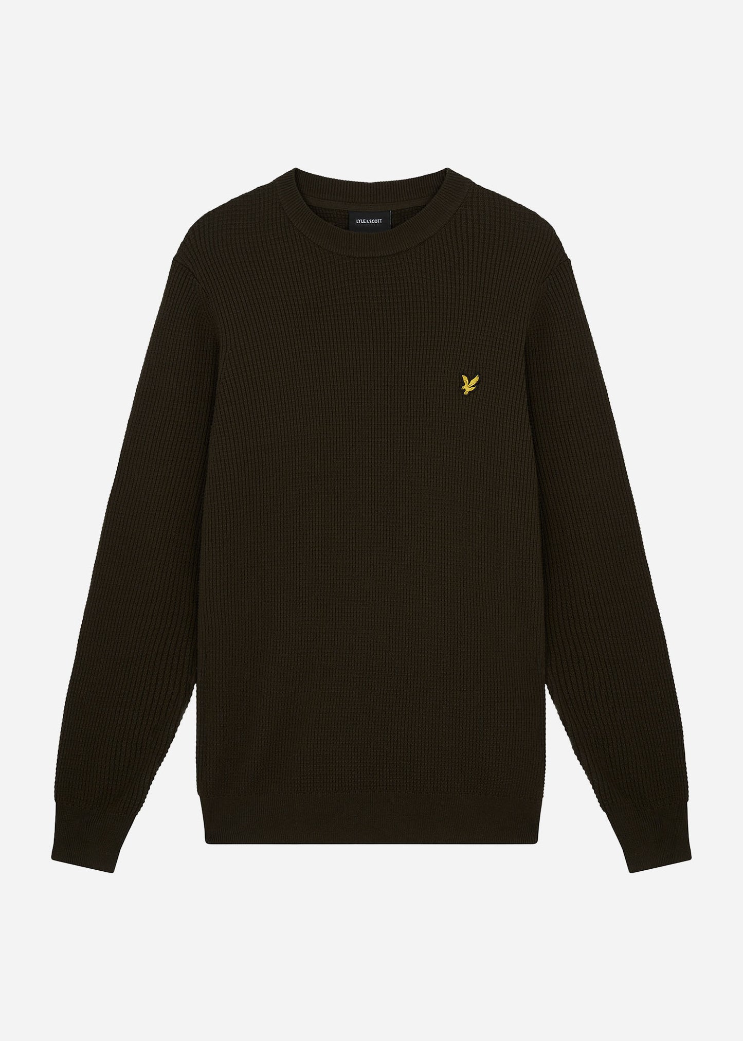 Lyle & Scott Truien  Grid knit crew neck jumper - mountain moss 