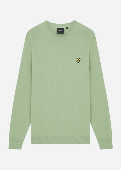 Lyle & Scott Truien  Cotton merino crew jumper - glencoe green 