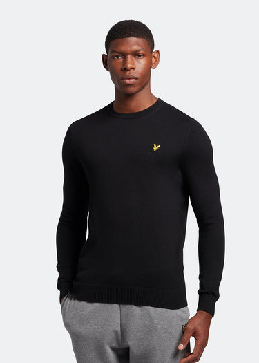 Lyle & Scott Truien Cotton crew neck jumper - jet black