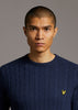 Lyle & Scott Truien  Cable jumper - dark navy marl 