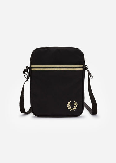 Fred Perry Tassen Tipped tape small side bag - black