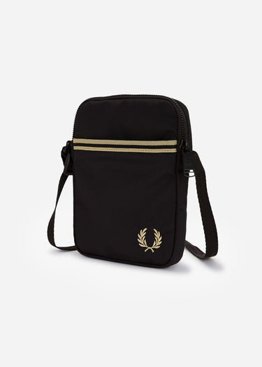 Fred Perry Tassen Tipped tape small side bag - black