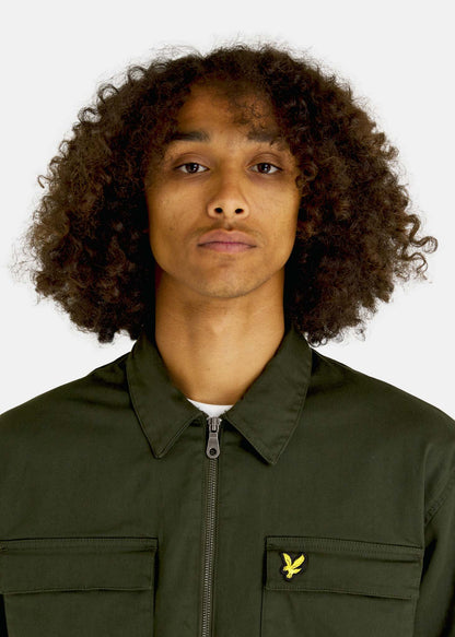 Lyle & Scott Overshirts  Cotton twill overshirt - mountain moss 