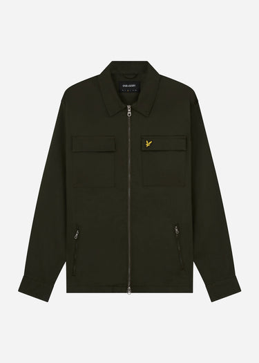 Lyle & Scott Overshirts  Cotton twill overshirt - mountain moss 