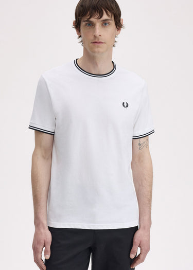 Fred Perry T-shirts Twin tipped t-shirt - white