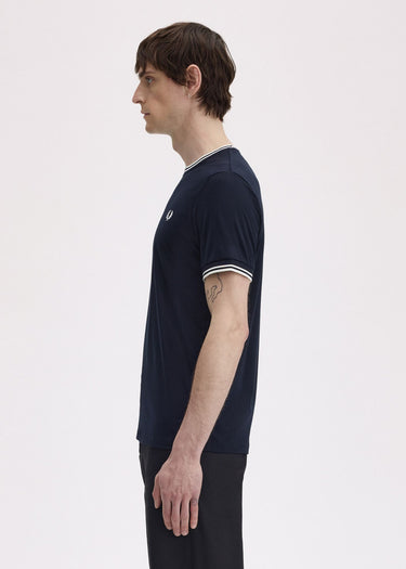 Fred Perry T-shirts Twin tipped t-shirt - navy