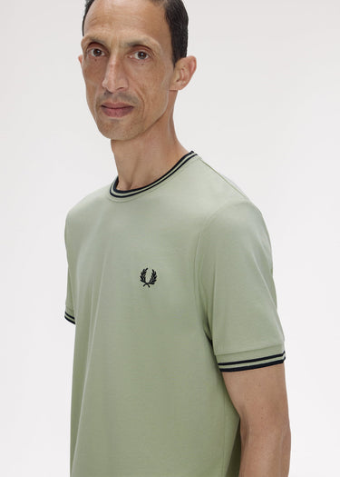 Fred Perry T-shirts Twin tipped t-shirt - seagrass black
