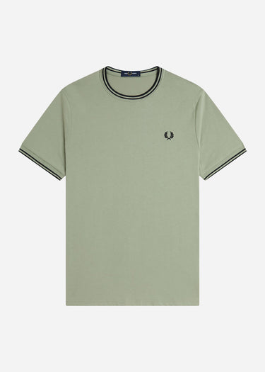 Fred Perry T-shirts Twin tipped t-shirt - seagrass black