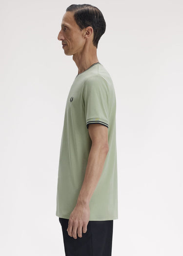 Fred Perry T-shirts Twin tipped t-shirt - seagrass black