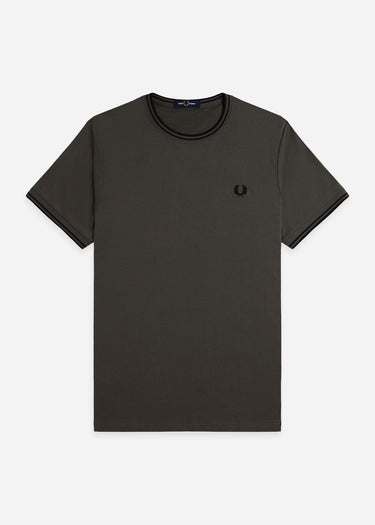 Fred Perry T-shirts Twin tipped t-shirt - Field Green Black
