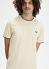 Fred Perry T-shirts  Twin tipped t-shirt - oatmeal ecru black 