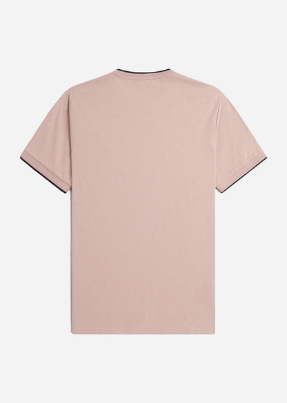 Fred Perry T-shirts  Twin tipped t-shirt - dark pink dustro black 