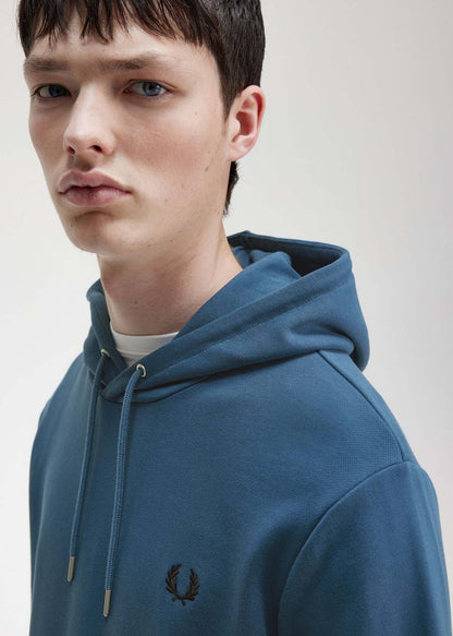 Fred Perry Hoodies  Tipped hooded sweatshirt - midnight blue 