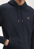 Fred Perry Hoodies  Tipped hooded sweatshirt - navy dark caramel 