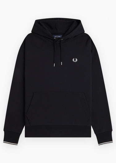 Fred Perry Hoodies Tipped hooded sweatshirt - black