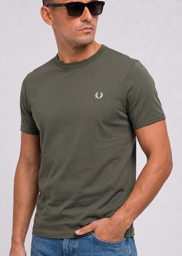 Fred Perry T-Shirts Ringer t-shirt - field green