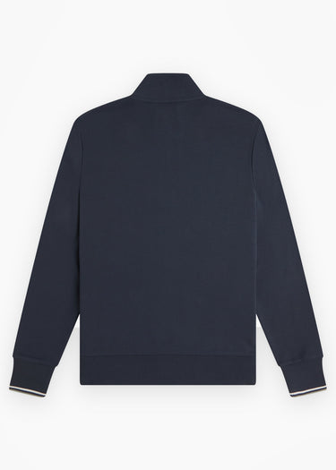 Fred Perry Pullover Half zip sweatshirt - dark airforce ecru seagrass