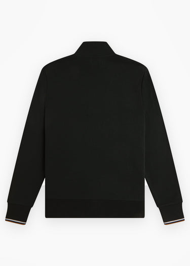 Fred Perry Pullover Half zip sweatshirt - night green dusky blue dark caramel