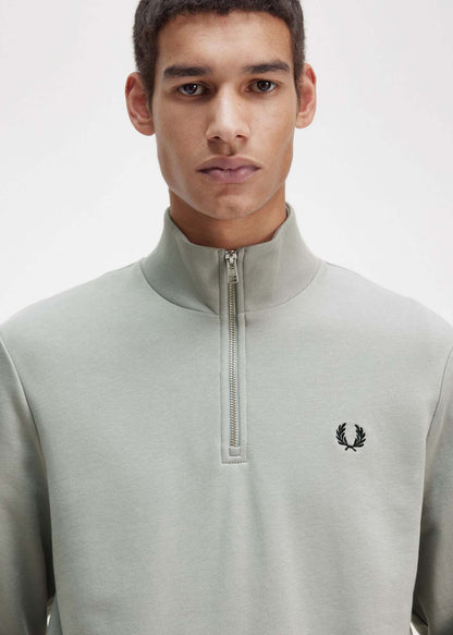 Fred Perry Truien  Half zip sweatshirt - limestone 