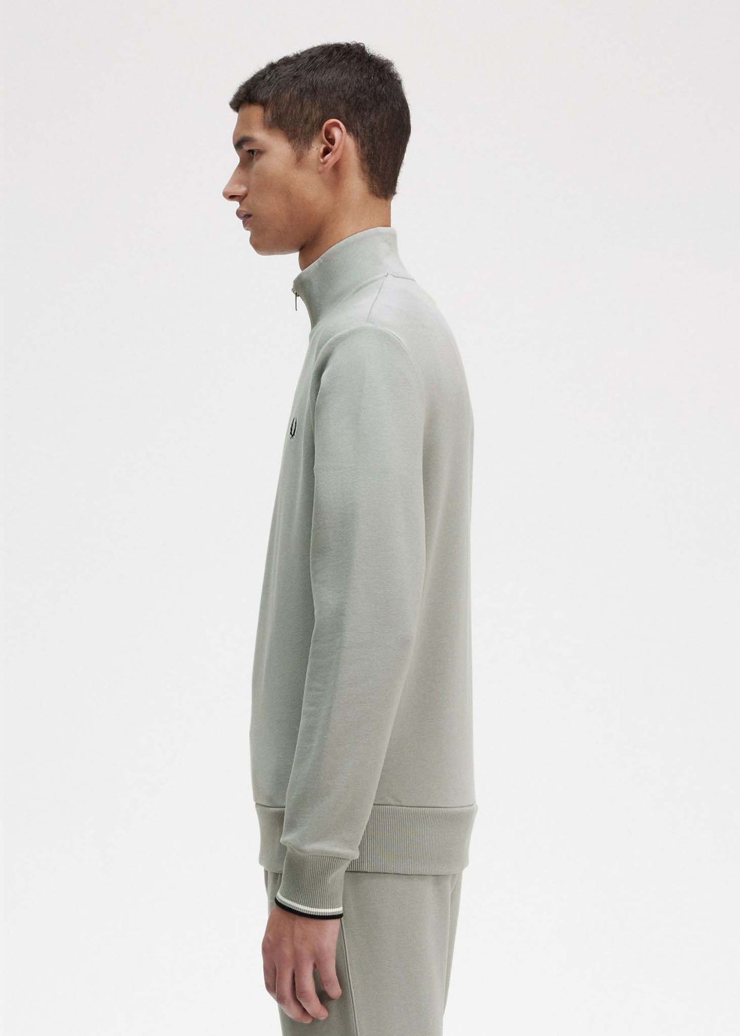 Fred Perry Truien  Half zip sweatshirt - limestone 