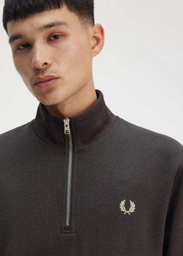 Fred Perry Truien Half zip sweat-shirt - Anchor Grey Oatmeal