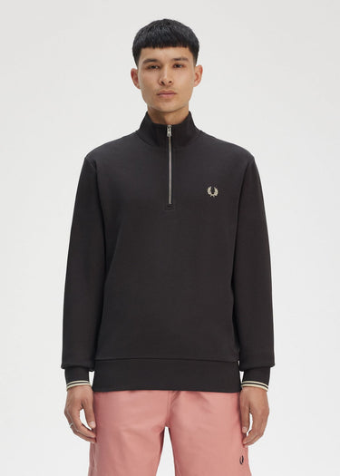 Fred Perry Truien Half zip sweat-shirt - Anchor Grey Oatmeal