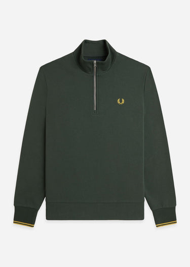 Fred Perry Truien Half zip sweat-shirt - court green
