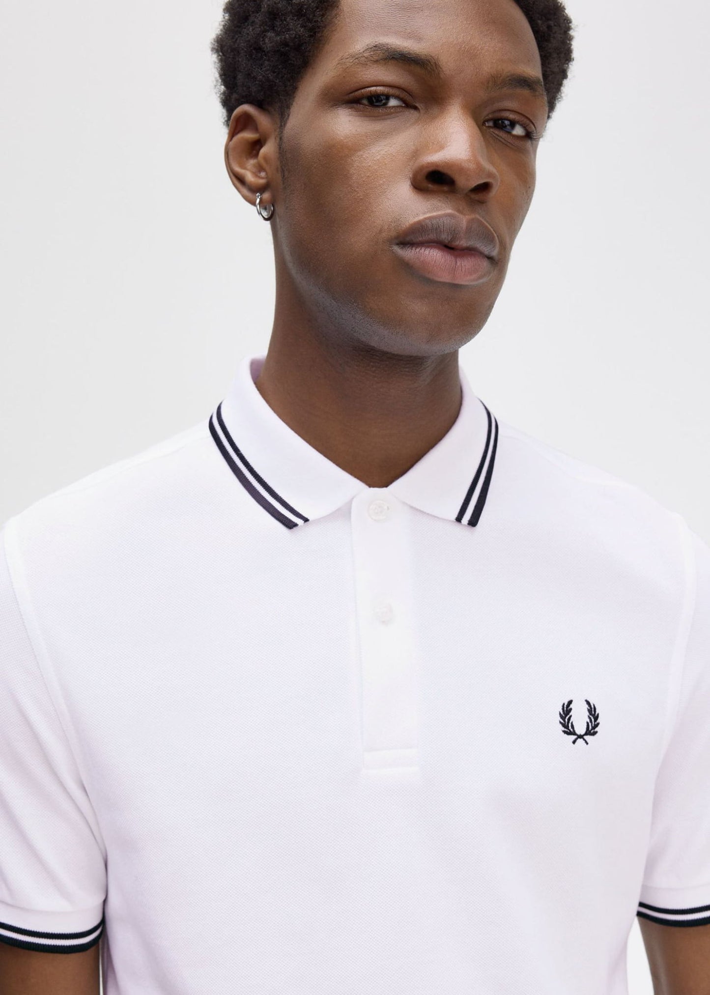 Fred Perry Polo's Twin tipped fred perry polo shirt- white