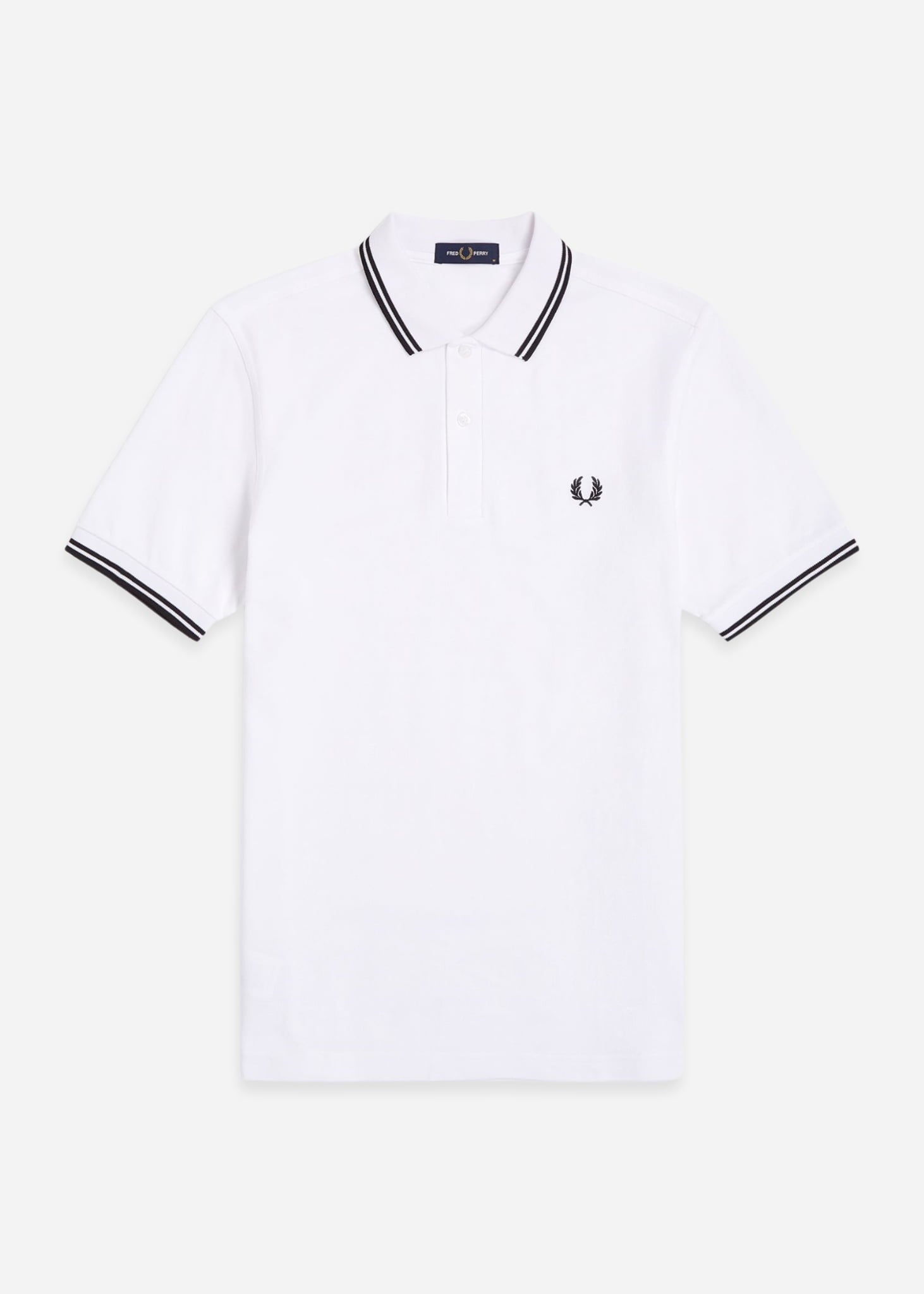 Fred Perry Polo's Twin tipped fred perry polo shirt- white