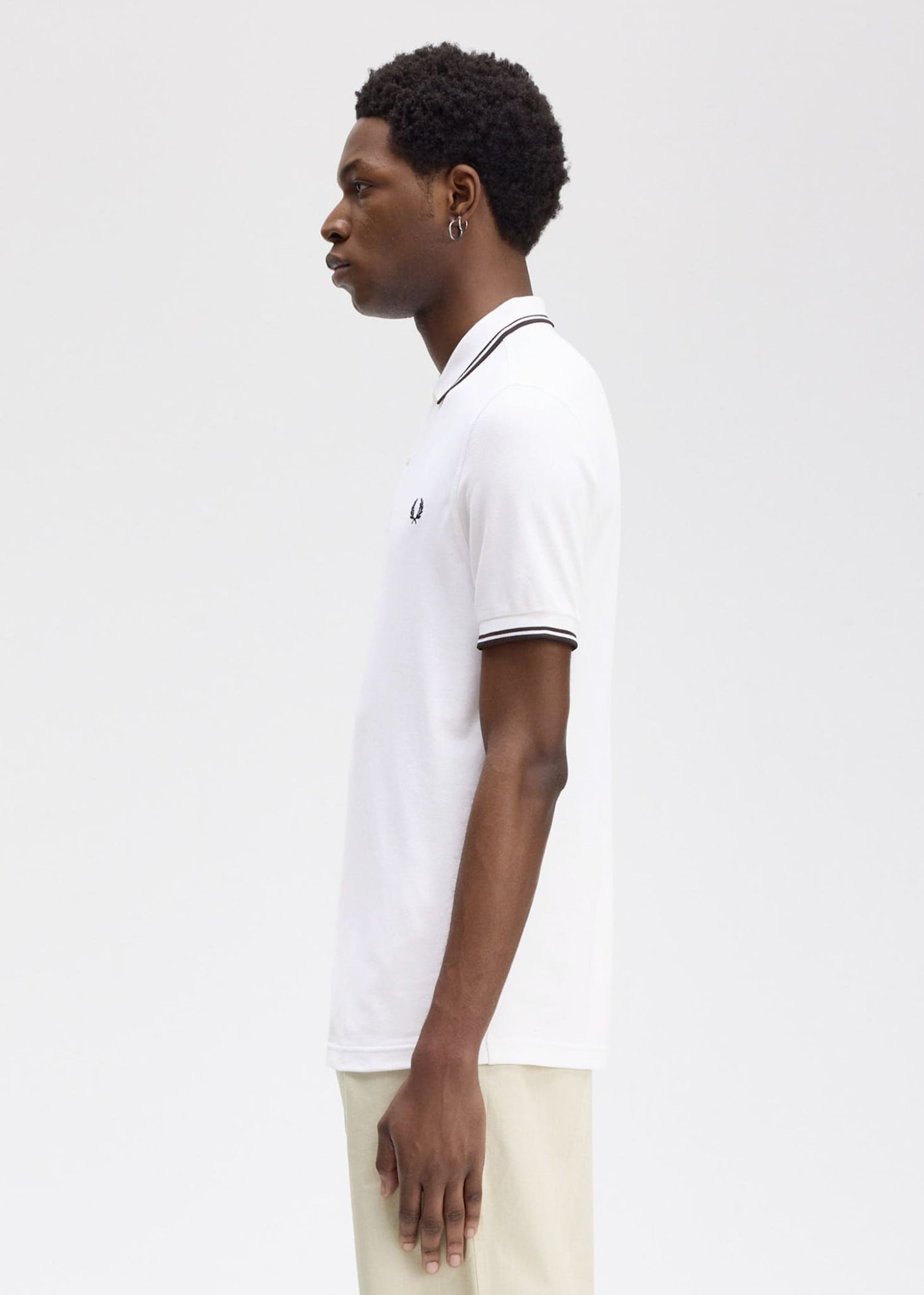 Fred Perry Polo's Twin tipped fred perry polo shirt- white