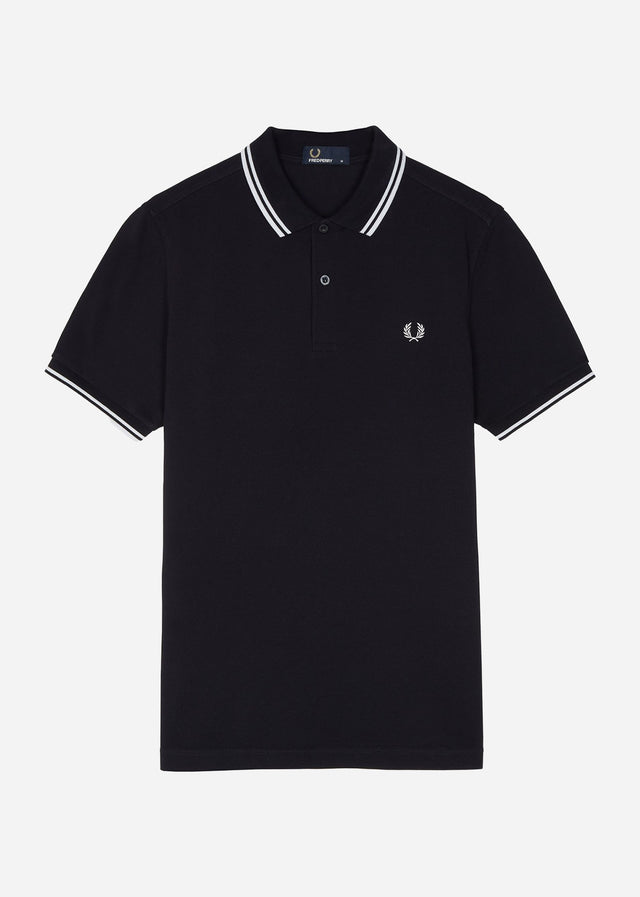 Fred Perry Poloshirts  Twin tipped Fred Perry shirt - navy white 