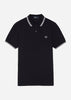 Fred Perry Polo's  Twin tipped Fred Perry shirt - navy white 