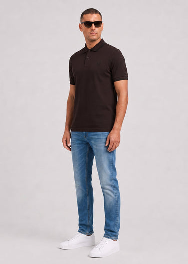 Fred Perry Polo's Twin tipped polo - rich brown black