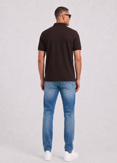 Fred Perry Polo's Twin tipped polo - rich brown black