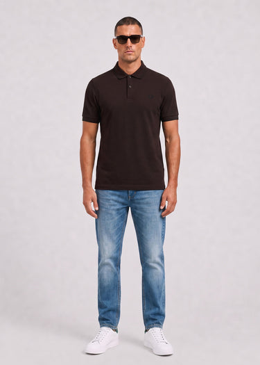 Fred Perry Polo's Twin tipped polo - rich brown black