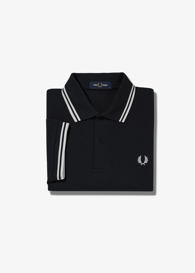 Fred Perry Poloshirts  Twin tipped fred perry shirt - black white white 