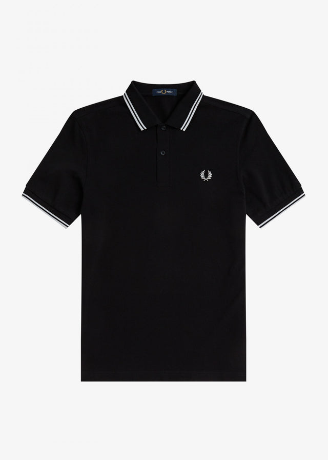 Fred Perry Poloshirts  Twin tipped fred perry shirt - black white white 