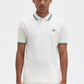 Fred Perry Polo's  Twin tipped fred perry shirt - ecru fp green navy 