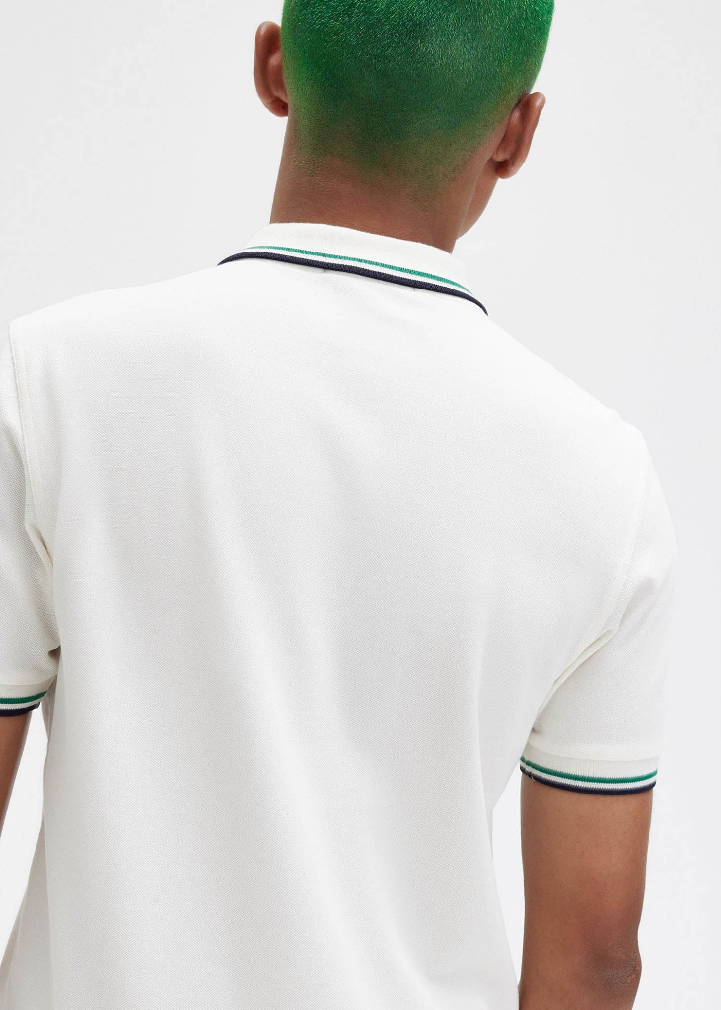 Fred Perry Polo's  Twin tipped fred perry shirt - ecru fp green navy 