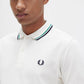 Fred Perry Polo's  Twin tipped fred perry shirt - ecru fp green navy 