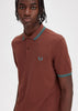 Fred Perry Polo's  Twin tipped fred perry shirt - whisky brown deep mint 