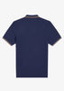 Fred Perry Polo's  Twin tipped fred perry shirt - french navy seagrass light rust 