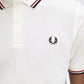 Fred Perry Polo's  Twin tipped fred perry shirt - snow white burnt red navy 