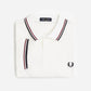 Fred Perry Polo's  Twin tipped fred perry shirt - snow white burnt red navy 