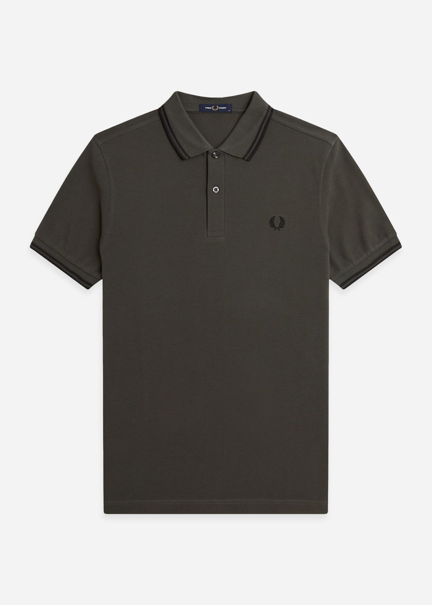 Fred Perry Polo's Twin tipped fred perry polo shirt- fied green black