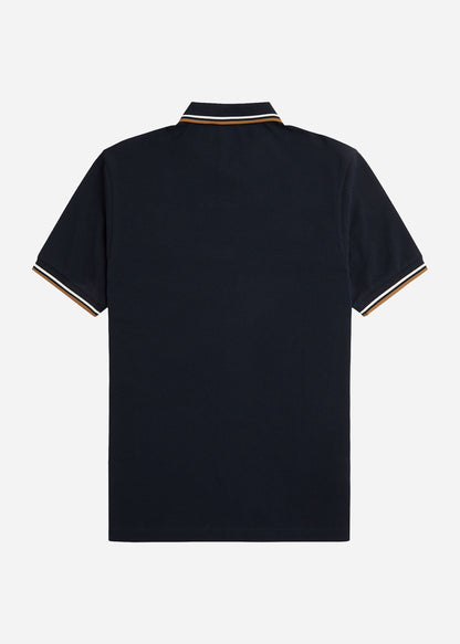 Fred Perry Polo's  Twin tipped Fred Perry shirt - navy snow white shsto 