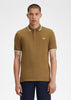 Fred Perry Polo's  Twin tipped Fred Perry shirt - shaded stone snow white ecru 