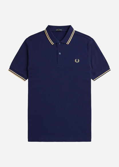 Fred Perry Polo's  Twin tipped Fred Perry shirt - french navy ice cream 