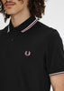 Fred Perry Polo's  Twin tipped fred perry shirt - black ecru 